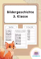 Vorschau - Arbeitsblätter - Bildergeschichte 3. Klasse - Druckbare Arbeitsblätter - Deckblatt