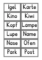 Vorschau - Fördermaterial/Inklusion - Lautgetreue Wörter. Lesekarten - Seite 3