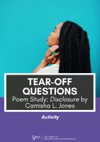 Vorschau - Aufgabenkarten - Tear-Off Question Sheet - Poem Study for Disclosure by Camisha L. Jones - Deckblatt