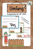 Vorschau - Stundenentwürfe - Aufgabenkarten Umfang (3-fach differenziert) - Deckblatt