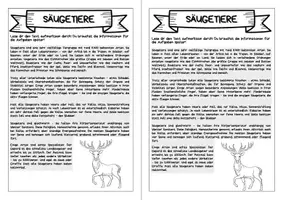 Vorschau - Arbeitsblätter - Forscherheft - Säugetiere - Eigenständiges Arbeiten - Seite 3