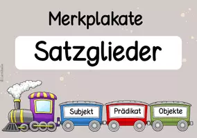 Vorschau - Poster - Satzglieder Merkplakate / Tafelmaterial Klasse 3, 4, 5 - Seite 3