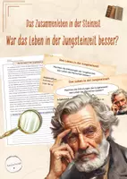 Vorschau - Stundenentwürfe - Historisches Urteil - War das Leben in der Jungsteinzeit besser? (Geschichte, Klasse 5/6) - Deckblatt