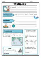 Vorschau - Arbeitsblätter - Arbeitsblatt 5 Geo Tsunami mit Lösungen und Zusatzaufgabe - Deckblatt