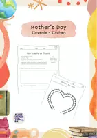 Vorschau - Arbeitsblätter - Mother's Day - Materialpaket mit Elfchen auf Englisch - Seite 1