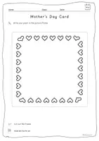 Vorschau - Mal- und Bastelvorlagen - Mother's Day Card Elevenie - Elfchen auf Englisch - Seite 3