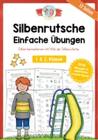 Vorschau - Arbeitsblätter - Silbenrutsche Übungen für die 1. & 2. Klasse - Deckblatt