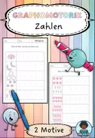 Vorschau - Arbeitsblätter - Graphomotorik / Schwungübungen - Zahlen - Vorschule / 1. Klasse - Deckblatt