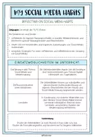 Vorschau - Arbeitsblätter - Social Media Habits - My Social Media Habits - Seite 1