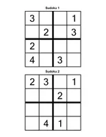 Vorschau - Spiele - Sudoku für Kinder leicht (4x4 & 6x6) – 100 Rätsel mit Lösungen - Seite 1