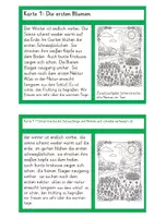 Vorschau - Arbeitsblätter - 8x frühlingshafte Lesetexte & Abschreibkarten & Leseheftchen – Differenziert (Klasse 3 und 4) - Deckblatt