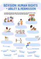 Vorschau - Arbeitsblätter - Revision - Human Rights + Ability & Permission (passend zu MORE! 3 Unit 10) - Seite 1