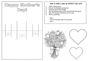 Vorschau - Arbeitsblätter - Materialpaket: Pop-Up Cards Mother's Day & Father's Day - Seite 3