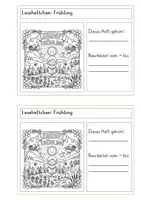 Vorschau - Arbeitsblätter - 8x frühlingshafte Lesetexte & Abschreibkarten & Leseheftchen – Differenziert (Klasse 2 und 3) - Seite 1
