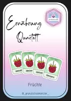 Vorschau - Spiele - Thema Ernährung - Früchte Quartett - Deckblatt