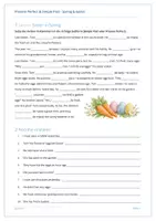 Vorschau - Spiele - PRESENT PERFECT - Easter Holidays | Oster & Frühlingsaufgaben (Osterferien) - Seite 1