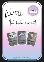 Vorschau - Spiele - Thema Weltall - Spiel "Ich habe, wer hat" - Deckblatt
