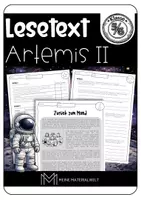 Vorschau - Arbeitsblätter - Artemis II: Sachtext Deutsch Kl. 5/6 - Deckblatt