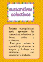 Vista previa - Tarjetas / Manipulativos - 40 SUSTANTIVOS COLECTIVOS - Portada