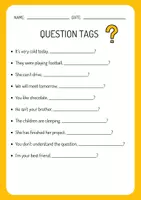 Vorschau - Arbeitsblätter - QuestionTags- Grammar Worksheet - Seite 2