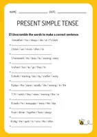Vorschau - Arbeitsblätter - Simple Present Tense- Exercise Worksheet - Seite 3