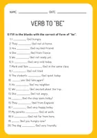 Vorschau - Arbeitsblätter - To be- Grammar Worksheet - Seite 2