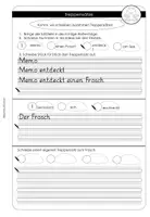 Vorschau - Arbeitsblätter - Frosch – Treppensätze schreiben, Deutsch, ab 1. Klasse - Seite 2