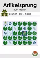 Vorschau - Spiele - Frosch – Artikeltraining (der/die/das), Deutsch, ab 1. Klasse - Deckblatt