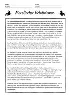 Vorschau - Arbeitsblätter - Relativismus vs. Absolutismus im Film "Wicked" - Einführung in die Staatsphilosophie - Seite 1