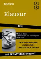 Vorschau - Arbeitsblätter - Materialpaket: 3 Klausuren zu Thomas Manns "Felix Krull" (Oberstufe) inkl. EWH - Seite 1