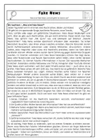 Vorschau - Arbeitsblätter - Gefahr im Internet: Fake News und wie man sie erkennt | Sachtext & Übungen Deutsch 5./6./7 Klasse - Seite 1