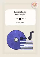 Vorschau - Anderer Materialtyp - Klassenplaylist - Stundenritual (Musik, Klasse 5-10) - Deckblatt