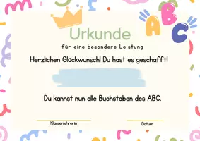 Vorschau - Poster - Urkunde Buchstabentag Königin König - Seite 2