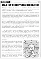 Vorschau - Arbeitsblätter - Mobbing - Lesetext + Aufgaben (2-fach differenziert) - Seite 2