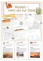 Vorschau - Stundenentwürfe - Wüsten - mehr als nur Sand - Deckblatt