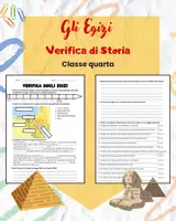 anteprima - Esercizi - Antichi Egizi: Verifica Finale Completa e Facilitata - Pagina di copertina