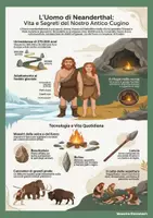 anteprima - Schede informative - Infografiche ominidi - Neanderthal - Pagina 1
