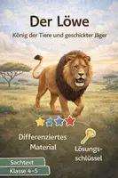 Vorschau - Stundenentwürfe - Stundenentwurf_Sachtext_Der Löwe Jg5 - Deckblatt