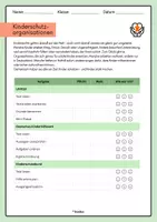 Vorschau - Arbeitsblätter - Kinderschutzorganisationen (mit Differenzierung) - Seite 1