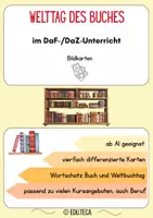 Vorschau - Bildkarten - Bildkarten Weltbuchtag / Welttag des Buches 23. April - Deckblatt