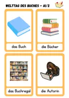 Vorschau - Bildkarten - Bildkarten Weltbuchtag / Welttag des Buches 23. April - Seite 1