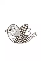 Vorschau - Mal- und Bastelvorlagen - Ausmalbilder - Vogel Malzauber - Fensterbilder - Seite 1