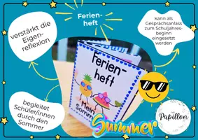 Vorschau - Anderer Materialtyp - Ferienheft zu den Sommerferien - Deckblatt