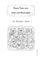 Vorschau - Arbeitsblätter - Abschreibübungen für die Grundschule – kurze Texte zum Lesen & Abschreiben (Klasse 1–2) mit Übung zur Groß- und Kleinschreibung - Seite 1