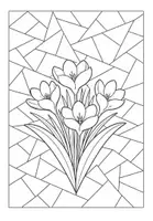 Vorschau - Mal- und Bastelvorlagen - Frühblüher Kunst - Ausmalbilder im Frühling - Seite 3
