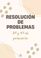 Vista previa - Hojas de trabajo - Resolución de problemas 3º y 4º de primaria - Portada