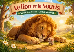 Aperçu - Préparation de séance / Séance complète - Kamishibai | Le lion et la souris - Page de couverture