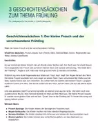 Vorschau - Bildkarten - Frühlings Geschichtensäckchen PDF Bundle | Bildkarten Kindergarten Kita | Mitmachgeschichten Frühling | Sprachförderung Vorschule | Morgenkreis Material Kinder - Seite 1
