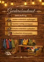 Vorschau - Poster - Klassendienste in rustikalem Design – stilvoll & übersichtlich - Seite 3