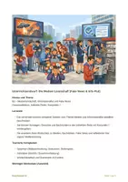 Vorschau - Stundenentwürfe - B2 - Wimmelbild - Die Medien-Landschaft (Fake News & Info-Flut) - Deckblatt